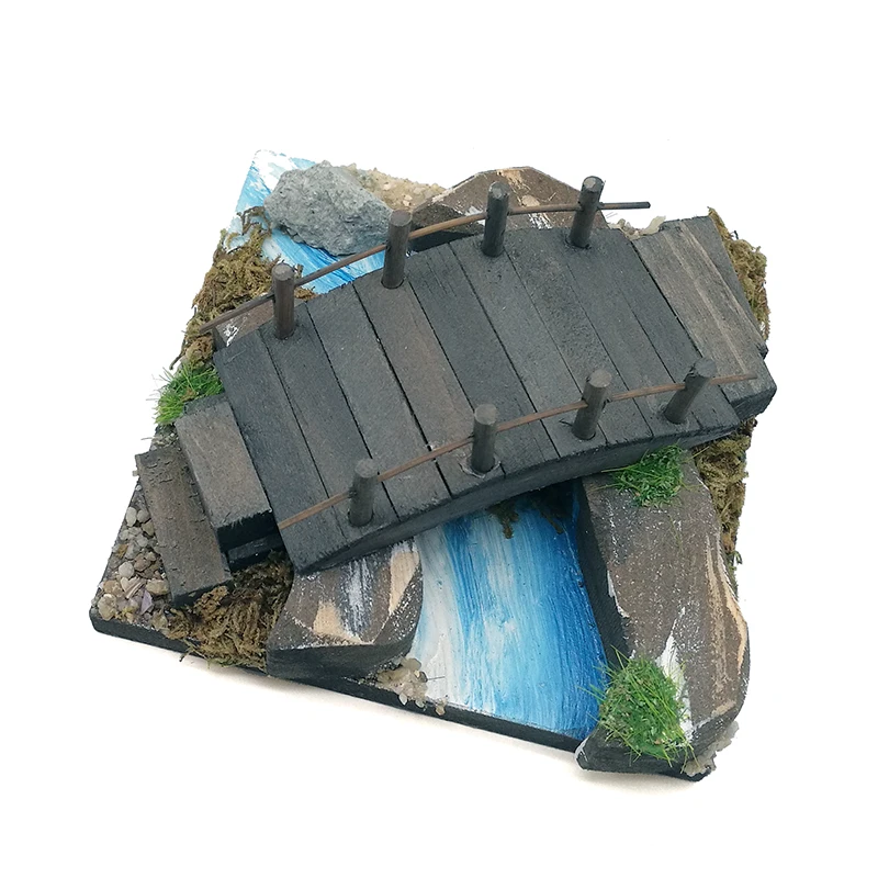 Dollhouse Miniature Model Scene Bridge Water OG009