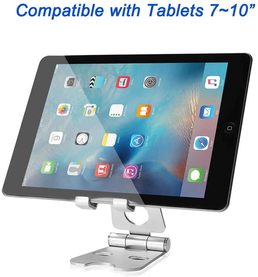 Suporte do suporte do telefone celular, suporte ajustável do telefone do desktop compatível com para o iphone 11 pro xs max xr x 8 7 6, ipad mini