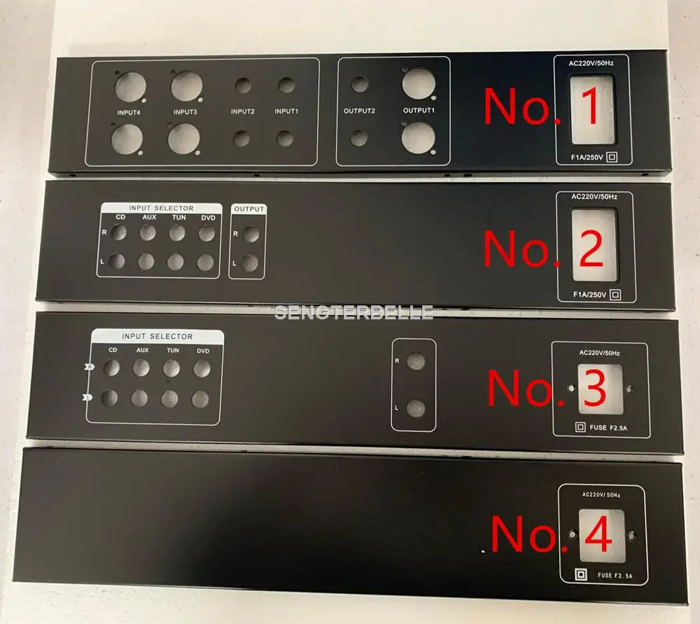 Boîtier d'amplificateur de châssis de préamplificateur Hifi, boîtier GOLOMUND 430x95x340MM pour carte de télécommande