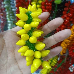 100pcs Vegetables Fruits Lampwork Beads Pendants For Jewelry Making DIY Loose Lemon/strawberry/Cherry/Gourd Lampwork Pendant