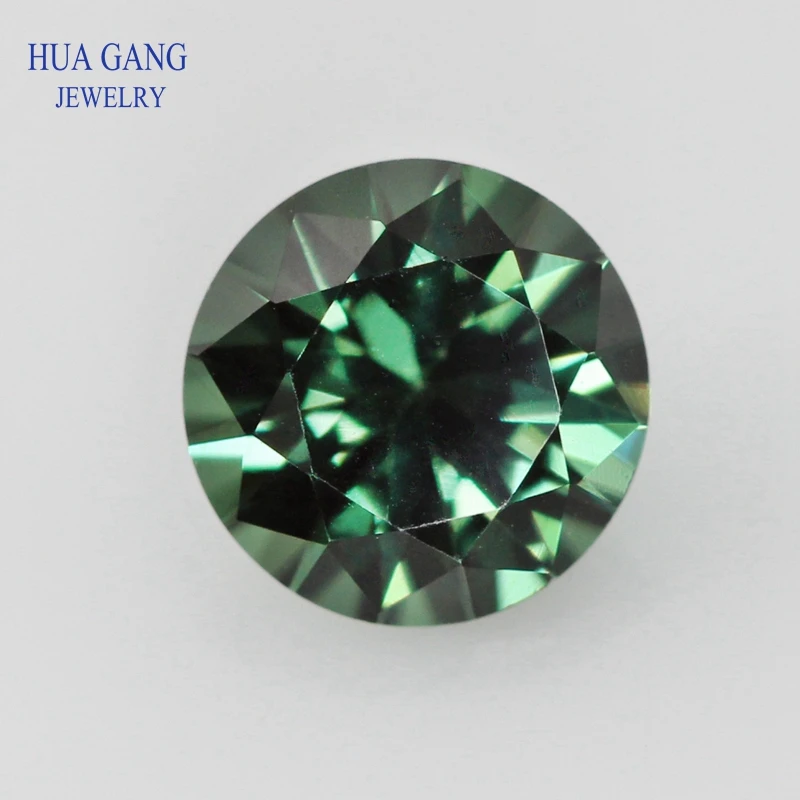 5A Synthetic Spinel Green Blue Stone multi-color 2.0~12mm Size Round Brilliant Cut  For Jewelry