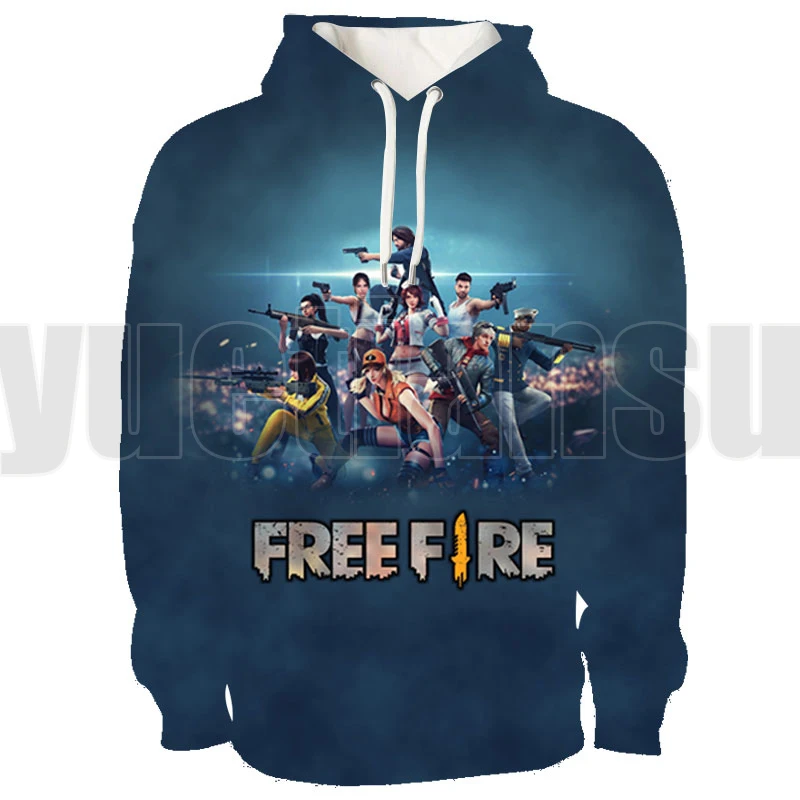 

3D Free Fire Game Hoodie Women Fashion Tops Children Sweatshirt Long Sleeve Boys/Girls Tracksuit Harajuku Streetwear Pullovers