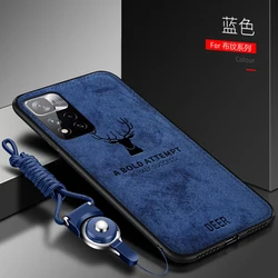 For Xiaomi Redmi Note 11 Pro Case Soft Silicone+Hard fabric Deer Slim Protective Back Cover Case for Xiaomi redmi note 11 11T