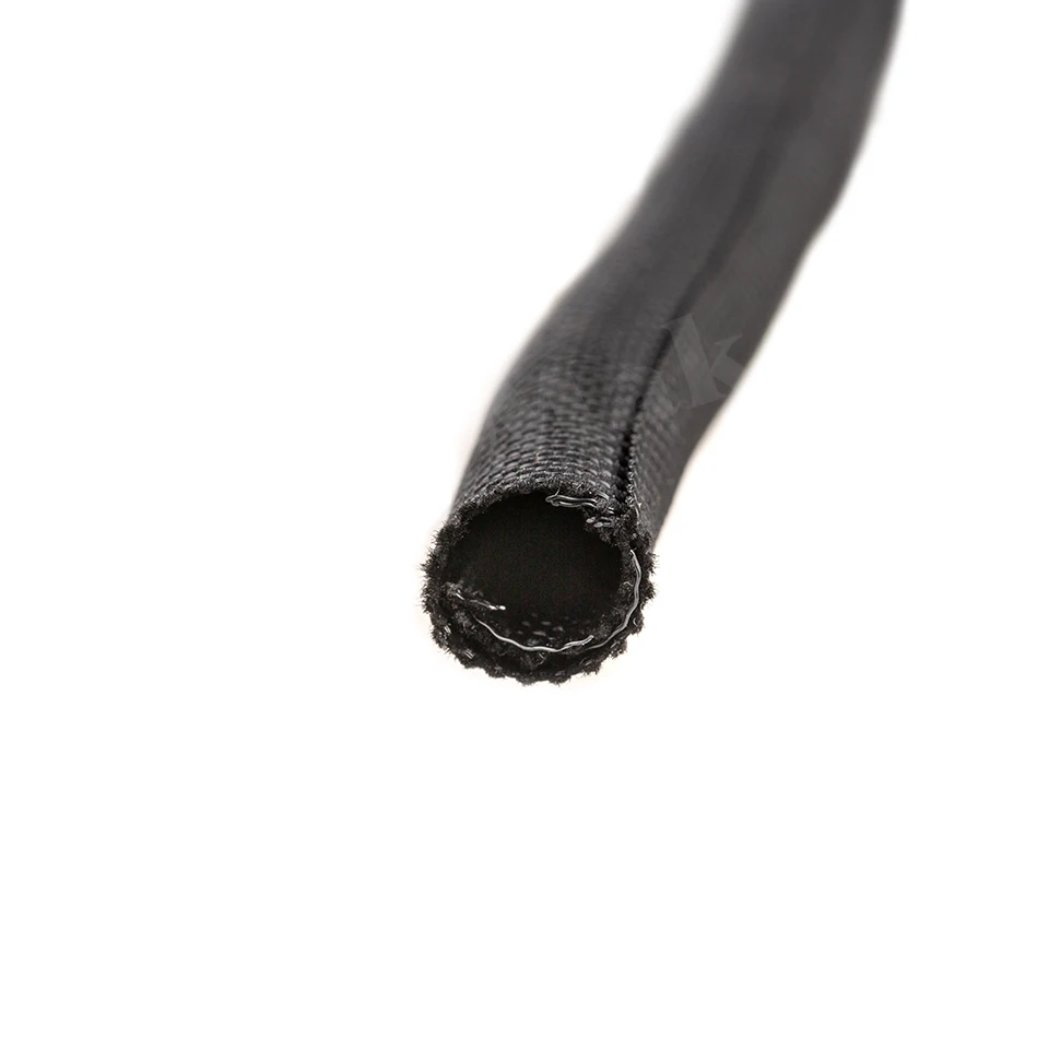 Self-Closed PET Expandable Braided Sleeve Self Closing Flexible Tube Insulated Hose Wire Wrap Cable Self Close Protecter Black
