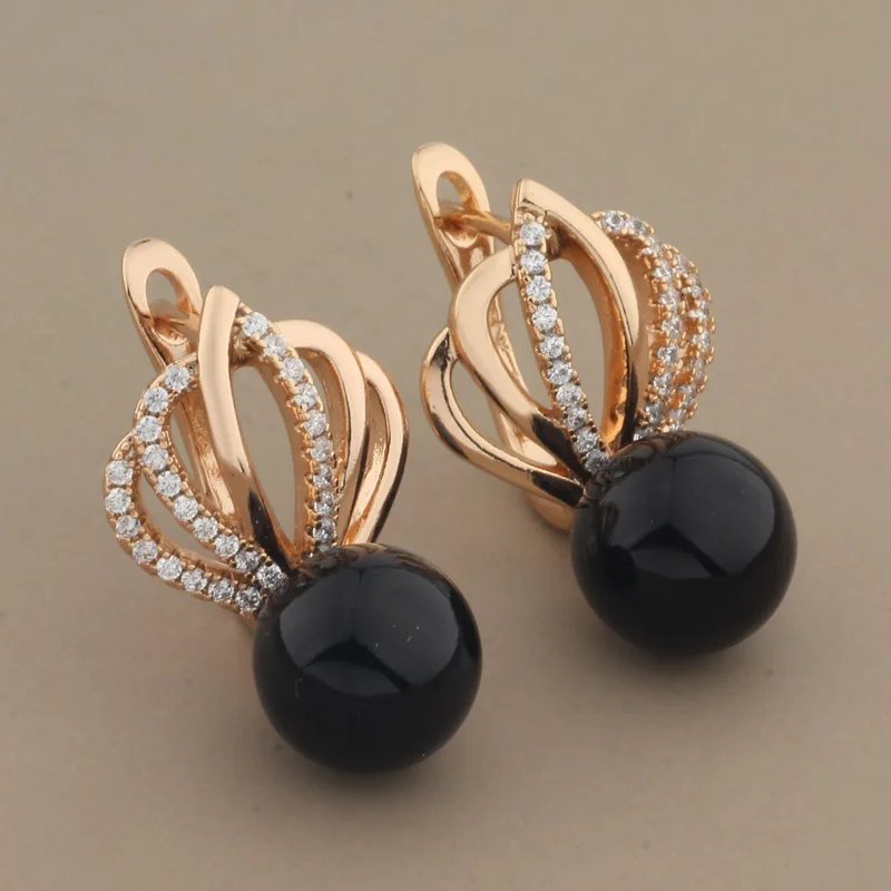 2022 Jewelry Trend Luxury Unusual Earrings Ball Shape Pearl Drop Earrings Copper Korean Earrings For Women Fashion Jewelry