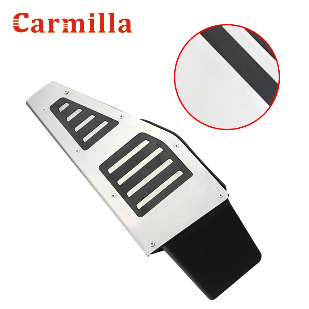 

Carmilla Car RHD Footrest Pedals for Skoda Karoq Kodiaq Octavia MK2 Rapid Foot Rest Pedal Sticker Accessories Stainless Steel