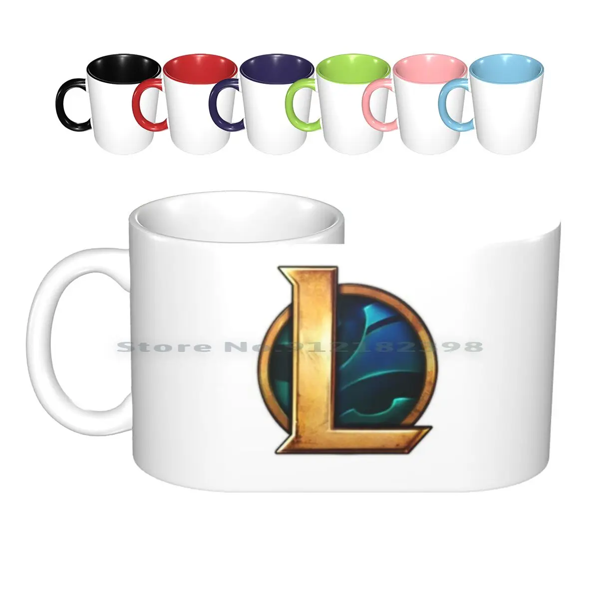 L0l Logo Ceramic Mugs Coffee Cups Milk Tea Mug Logo Games Riot Creative Trending Vintage Gift Bottle Cup