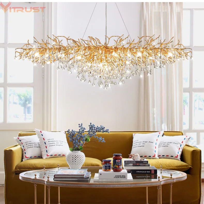 

Luxury LED Crystal Chandelier Lamp Pendants Ceiling Chandeliers Lighting Mondern Living Room Dinning Bedroom Restaurant Hotel