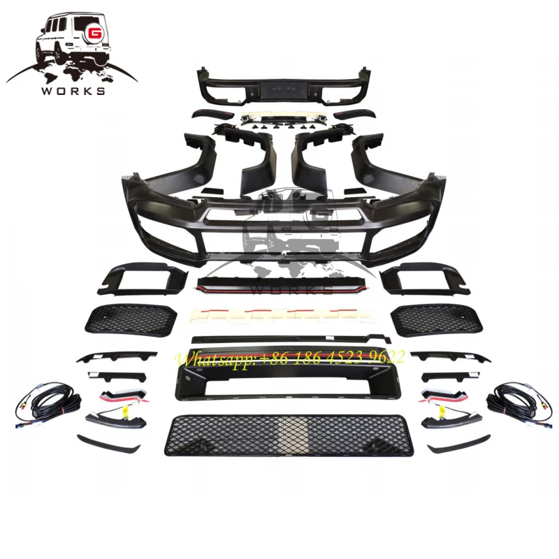 

W464 B800 style car bumpers W463A body parts front bumper rear bumper g500 g63 g350 facelift conversion