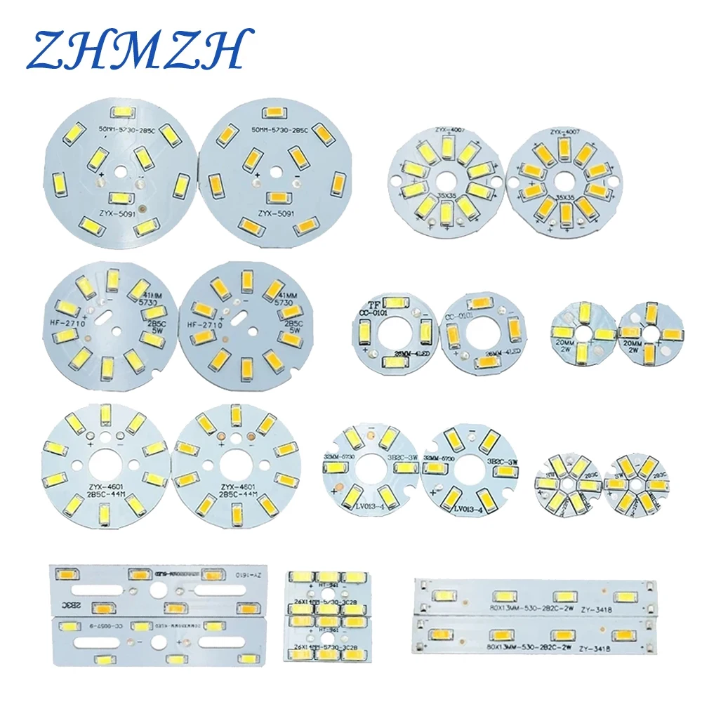 5pcs/lot LED Chip Constant Current 260mA 280mA Input Light Bead With Aluminum Plate Base For DIY LED Lamp Bulb  2W 3W 5W