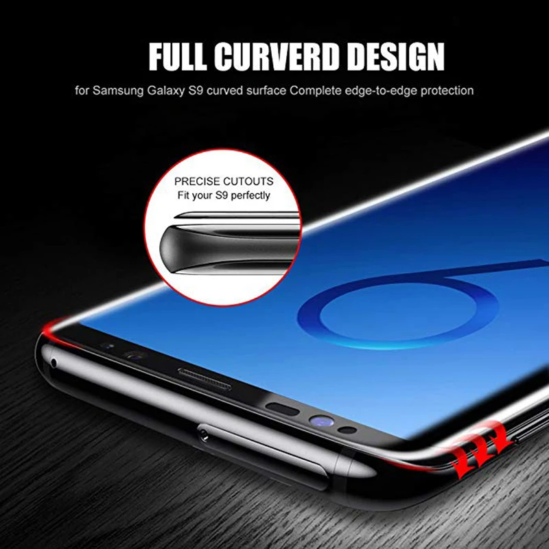 Glass Full Cover Phone Glass for Samsung Galaxy S20 FE S20 Ultra 20D Curved Screen Protector for Samsung S10 S10E S8 Plus S9