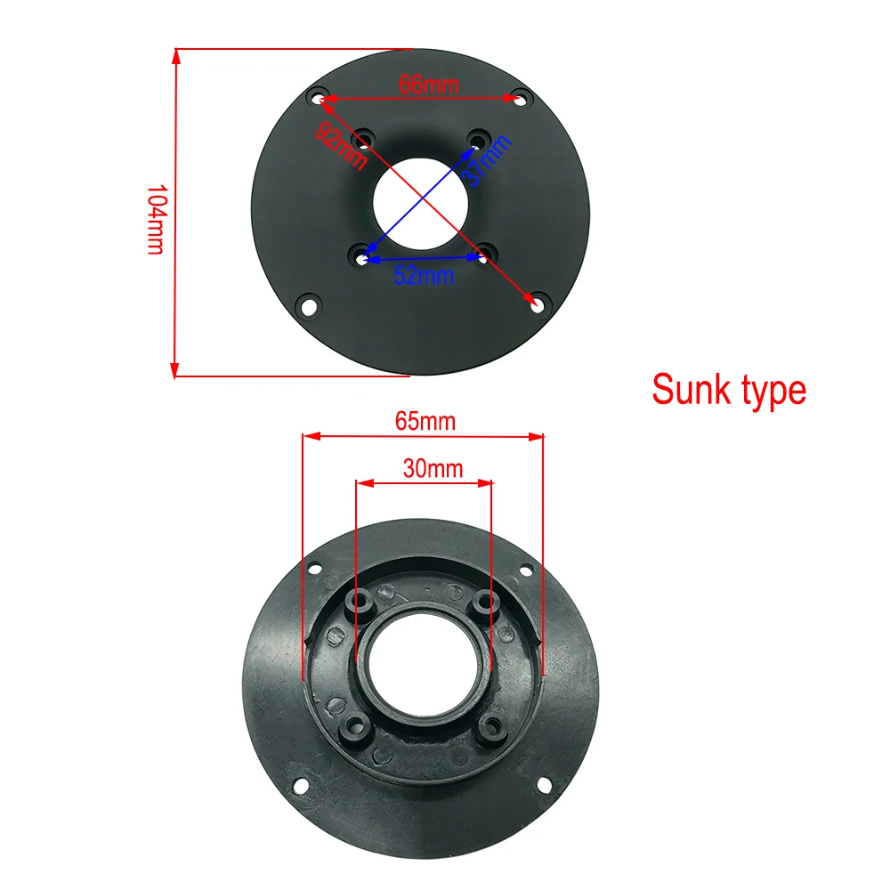 Panel de cubierta de altavoz de Tweeter de 4 pulgadas, placa fija circular decorativa de altavoz, 104mm de diámetro, 52mm de agujero, Panel plano completo, 2 uds.