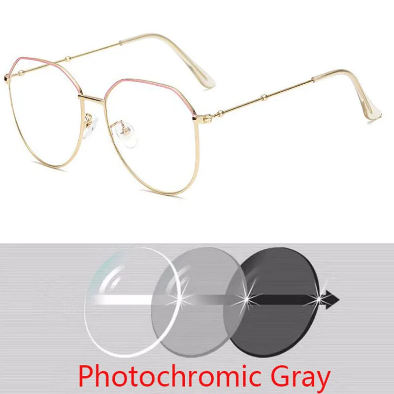 Metal Irregular Polygon Reading Eyeglasses Women Men Prescription Spectacles Eyewear +0.5 +0.75 +1 +1.25 +1.5 +2 +2.5 +3 +3.5 +4
