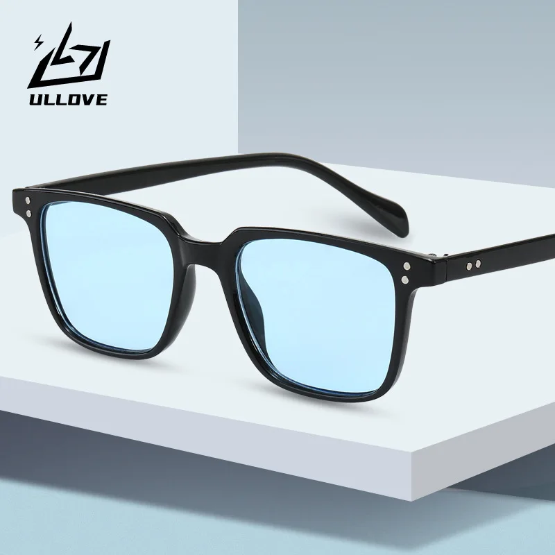 rectangle Rivet Tony Stark Sunglasses women men 2022 brand designer fashion Iron Man Glasses vintage oculos de sol masculino view 2