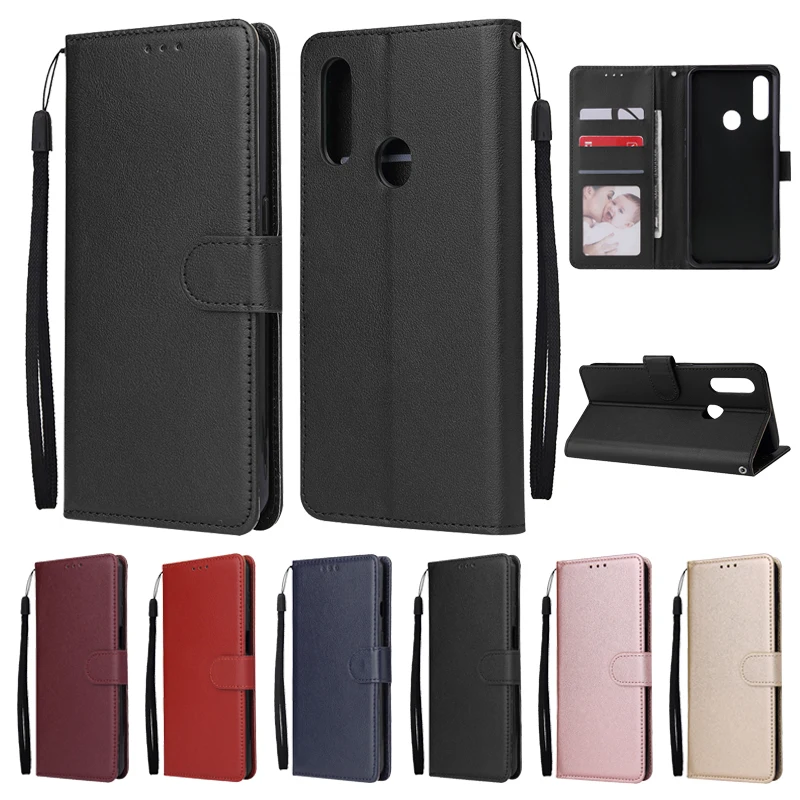 Funda de cuero con tapa magnética para OPPO A31, carcasa trasera con soporte para teléfono, A31 A 31 2020
