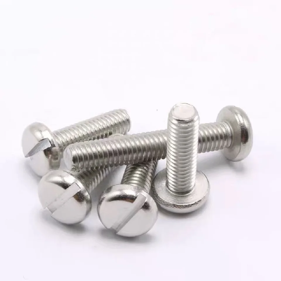 

500PCS M1.6 M2 M2.5 M3 DIN85 GB67 304 Stainless Steel Slotted Pan Screws Slotted Grooving Screw