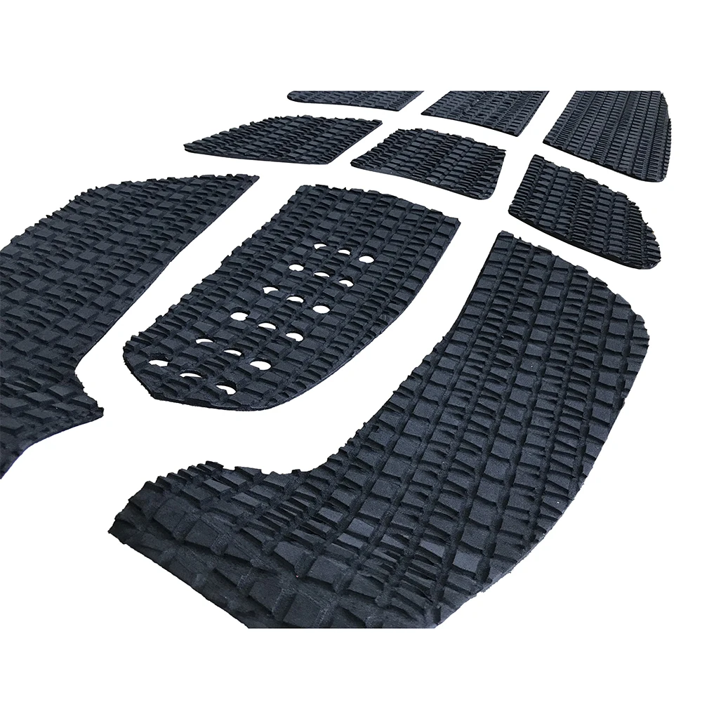 9pcs Surfing Traction Pads กระดานโต้คลื่นกลับกาวเท้า Pad Premium Traction EVA ลื่น 3M กลับกาว footing MAT Paddle BOARD Pad