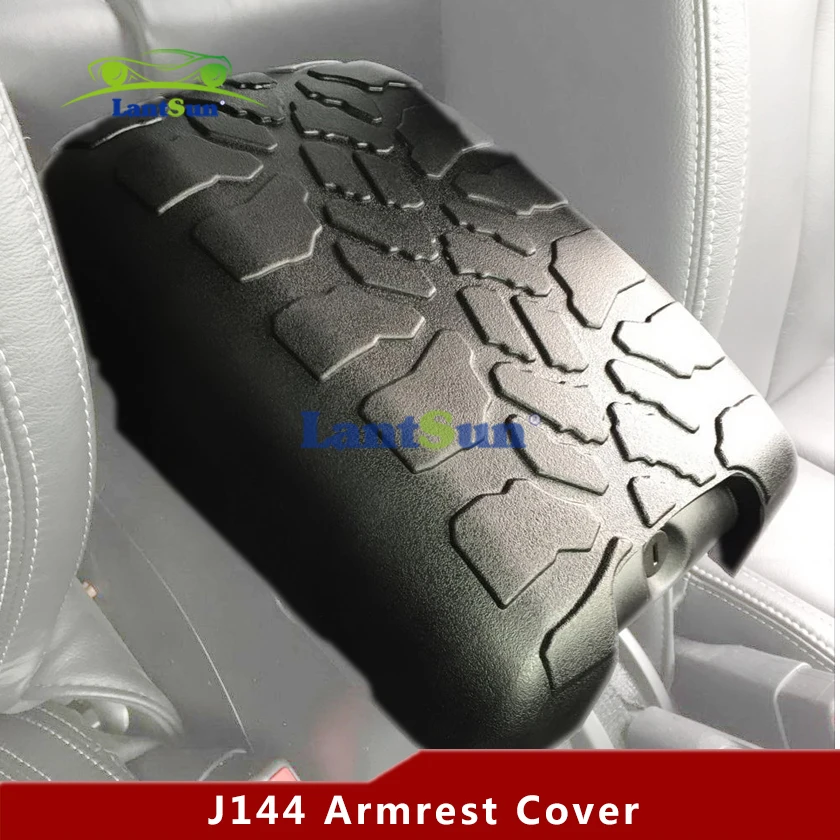 J144 Car Armrest Cover For Jeep Wrangler JK 2007-2017 Central Control Armrest Container Pad Auto Interior Decoration LANTSUN