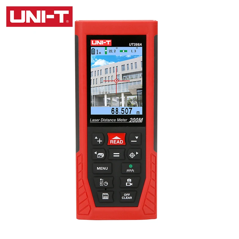 UNI-T  200m Laser Rangefinder UT398A HD LCD Color Screen Display 4x Digital Zoom Eight Measurement Unit Options