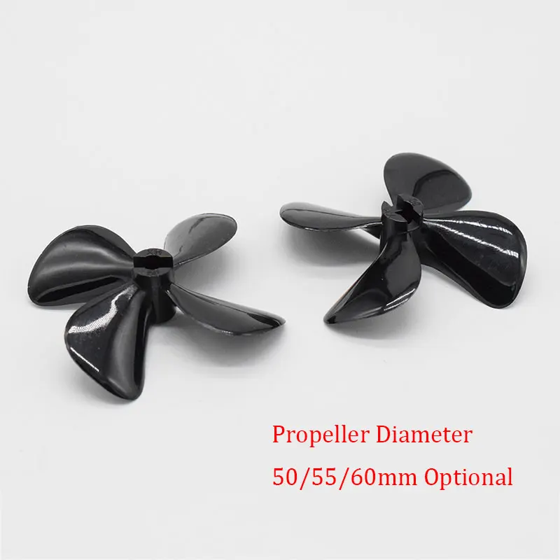 1pc rc boot propeller hochs chub 4 blätter propeller positiv & rückwärts paddel passt für rc köder boot schleppnetz boot diy schiffs teile