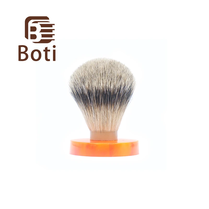 Boti Brush-SHD Foregoer Back, brocha de afeitar con nudo de pelo de tejón Natural, tipo de bombilla, herramienta de afeitado de barba para hombres