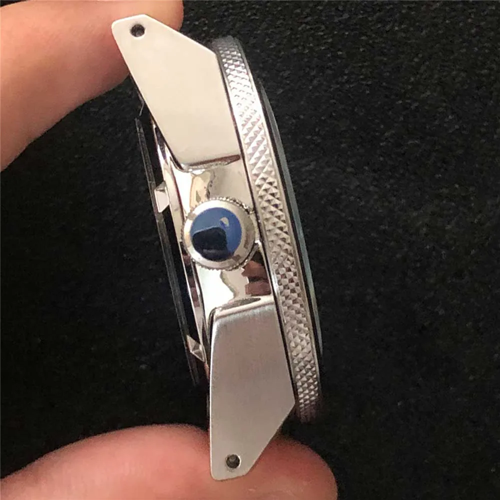 Professional 43มม.นาฬิกา10ATM กระจก Sapphire Bezel Crown สำหรับ NH35/NH36การเคลื่อนไหวอัตโนมัติ