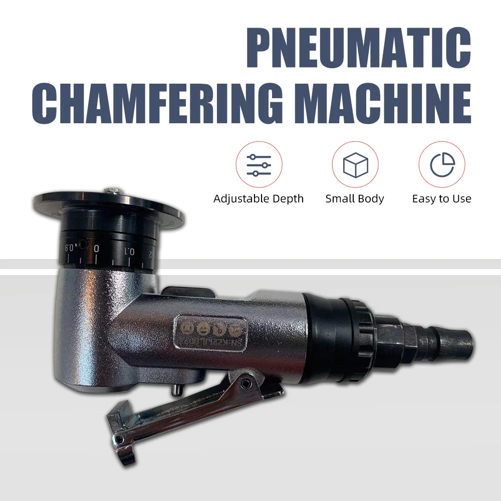 Mini Pneumatic Chamfering Machine Portable Double Head Chamfering Machinery for Sale