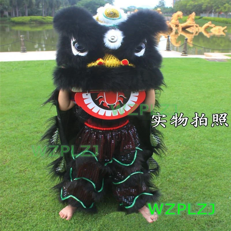 12inch 2-5 Age Lion Dance Costume Royal  kid Children Halloween handmade Party Activities  Festival Parade Stage