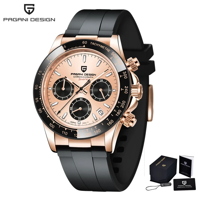 PAGANI DESIGN Luxury Men's Watch Quartz Men's Business Watch Top Brand Luxury Waterproof Men's Chronograph VK63 Reloj Hombre image 3