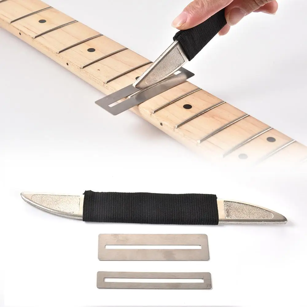 Guitar Frets Curved File Frets Grinding Tool + File Cover + Protective Gasket Guitar Fret File Musical Instrument Accessorie