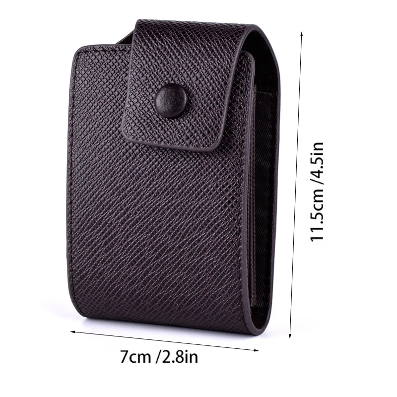 Hasp Business Card Holder Case Purse Accordion Style Women Men PU Leather ID Credit Cards Organizer Wallet Coin Bag For 9 Slots