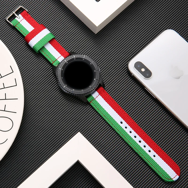 화웨이 시계 GT2 교체 나일론 스트랩 시계 2 프로 시계 팔찌 화웨이 매직 스마트 워치 스트랩 20mm 22mm 스트랩