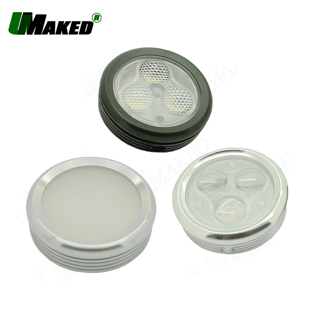 2pcs 3W 5W 7W Dia 63x20mm Alumimun LED Lamp Head shell light mount Base Spotlight/led Bulb Case+heat sink PCB+Lens