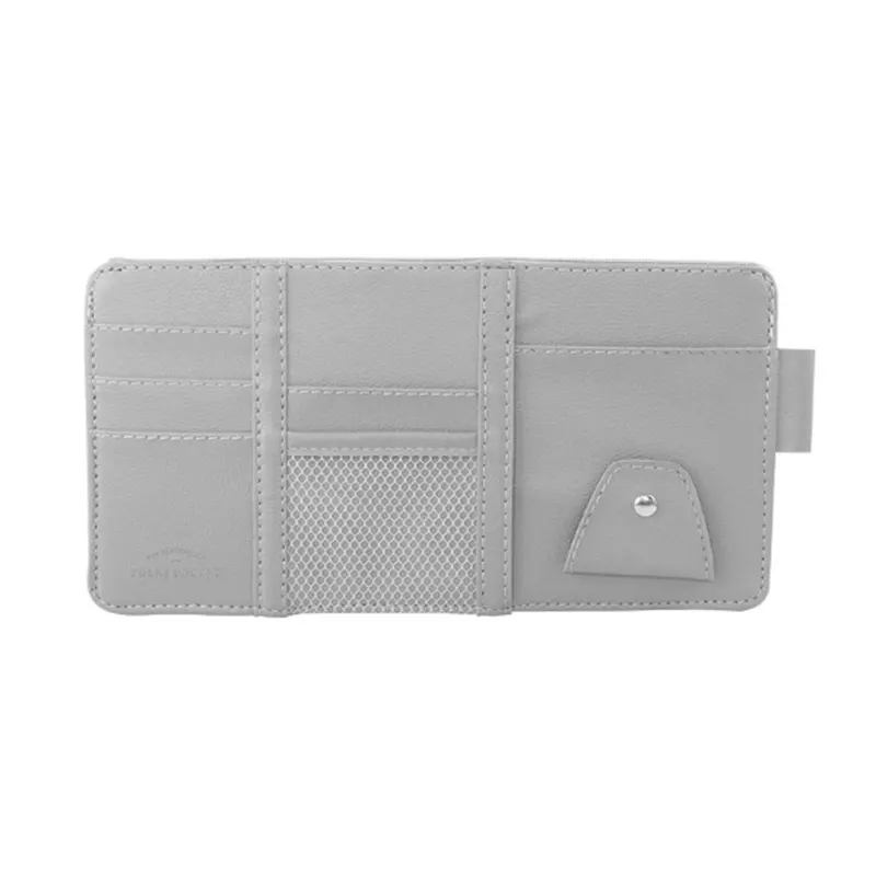 حاجب شمس للسيارة حامل بطاقة عمل ، منظم تخزين مشبك للنظارات الشمسية ، صندوق تخزين ، قطعة واحدة