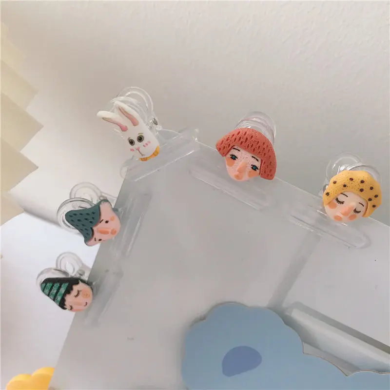 5pcs/lot Paperclips doll head Document Clips Office Clips For School Personal Document Organizing And Classifying