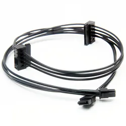 H1111Z Computer Cable & Connectors for Lenovo M710s Power Cable 4Pin to 2 SATA 15pin +6pin SATA CD-ROM Interface Connector Cable