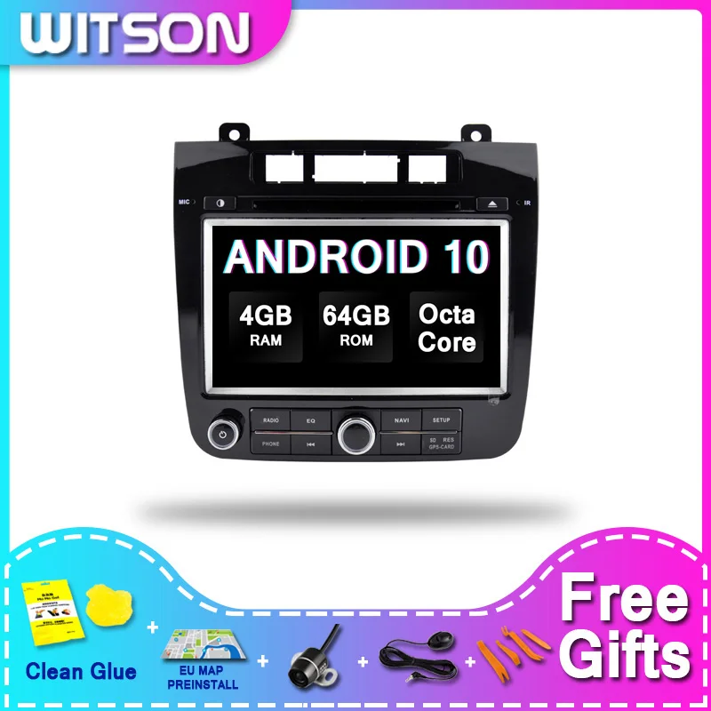 WITSON Android 10.0 Car DVD GPS Navigation For V W  T OUAREG 2012-2015