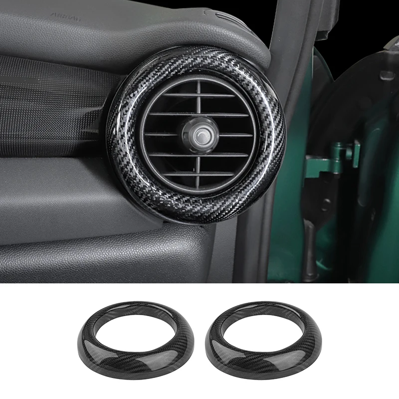 

Car Central Control Air outlet Carbon Fiber Decorative Stickers For BMW MINI COOPER F55 F56 F57 Styling Accessories Modification