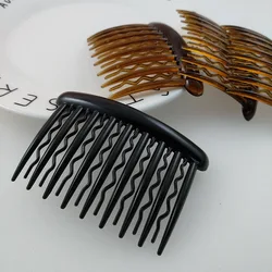 17 Tooth Hair Side Combs French Hair Comb Straight Teeth Hair Clip Comb Twist Hair Comb Bridal Wedding Veil Comb Hair Accessorie