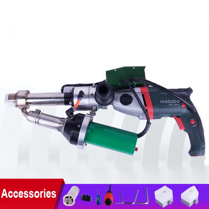Plastic Extrusion Welder HDPE PE Pipe Sheet Welding Machine Hand Extrusion Welding Gun Hot Air Torch Extruder PP Board