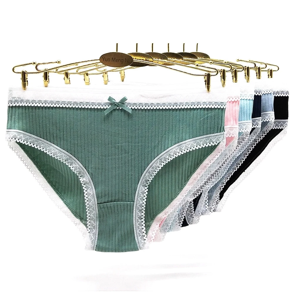 New Style 5pcs/Lot Women\'s Panties Girl Briefs Fashion Cotton Underwear Lady Hot Selling 89038