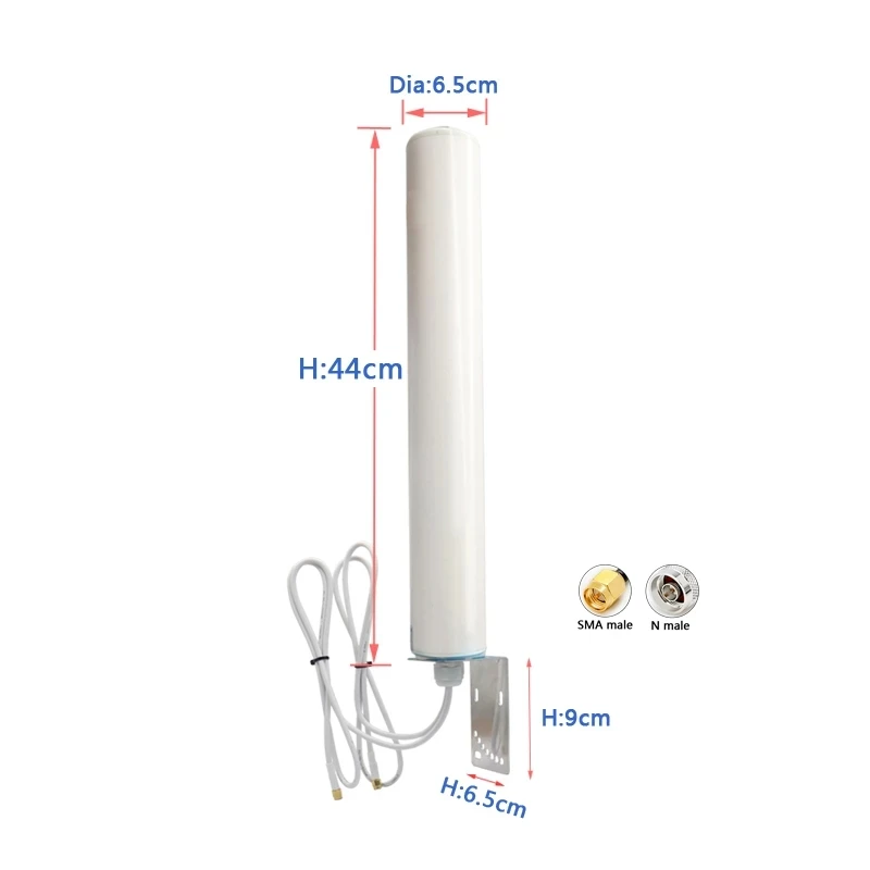 Outdoor Waterproof Antenna, Aerial GSM 4G 5G Broadband 600 ~ 4900Mhz 5ghz 18dBi 1Pics