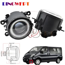 For Renault Kangoo Grand Kangoo 2007-2015 Car Styling LED Bulb H11 Fog Light + Angel Eye DRL Daytime Running Light 12V