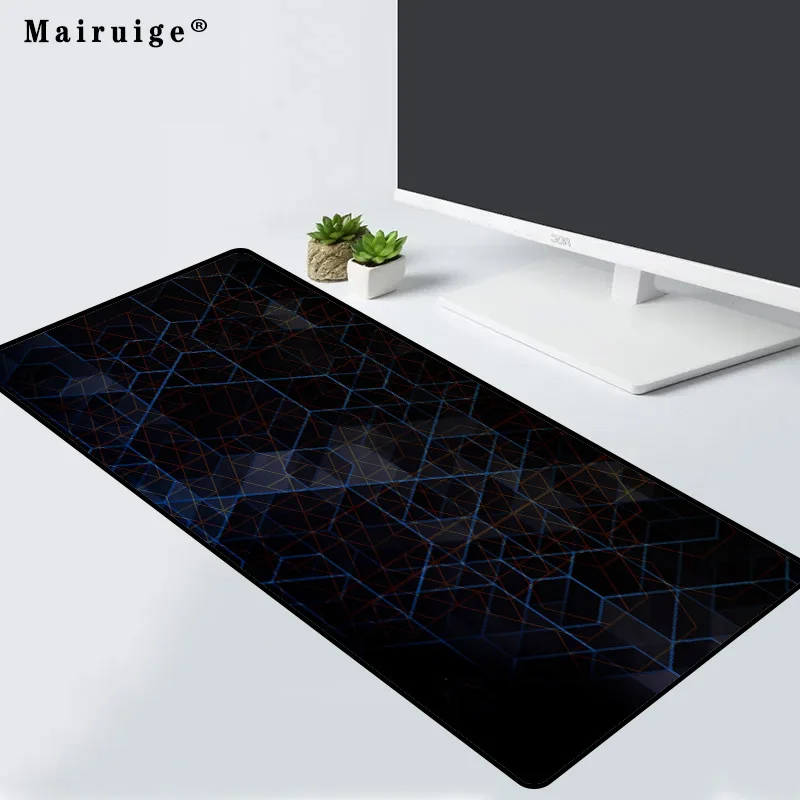 

Hexagon Texture LED Light Mousepad RGB Keyboard Cover Desk-mat Colorful Surface Mouse Pad Waterproof Multi-size Computer Gamer