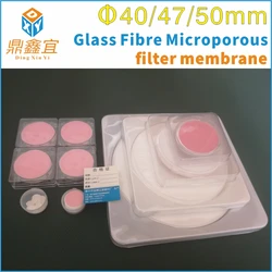 25pcs/lot 40/47/50mm  Glass Fiber Filter Glass Fibre Microporous Filter Membrane Air smoke dust air sampling filter Paper