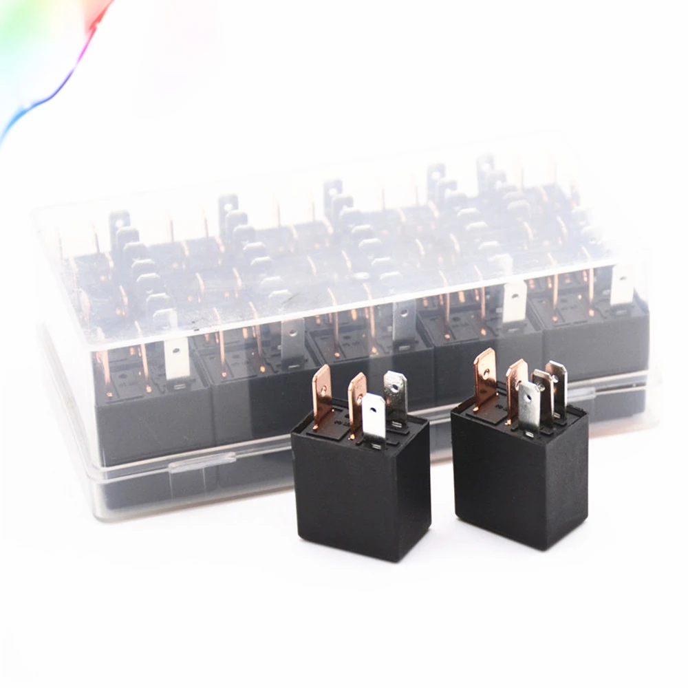 20pcs/Box DC 12V 24V 40A Rated Current 1NO 1NC SPDT 4/5 Pins Car Automotive Alarm Relay