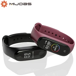 For Mi Band 6 Strap For Xiaomi Mi Band 7 6 5 3 4 Silicone Wristband Opaska Xiami Bracelet Mi Band 4 Strap Pulseira Accessories