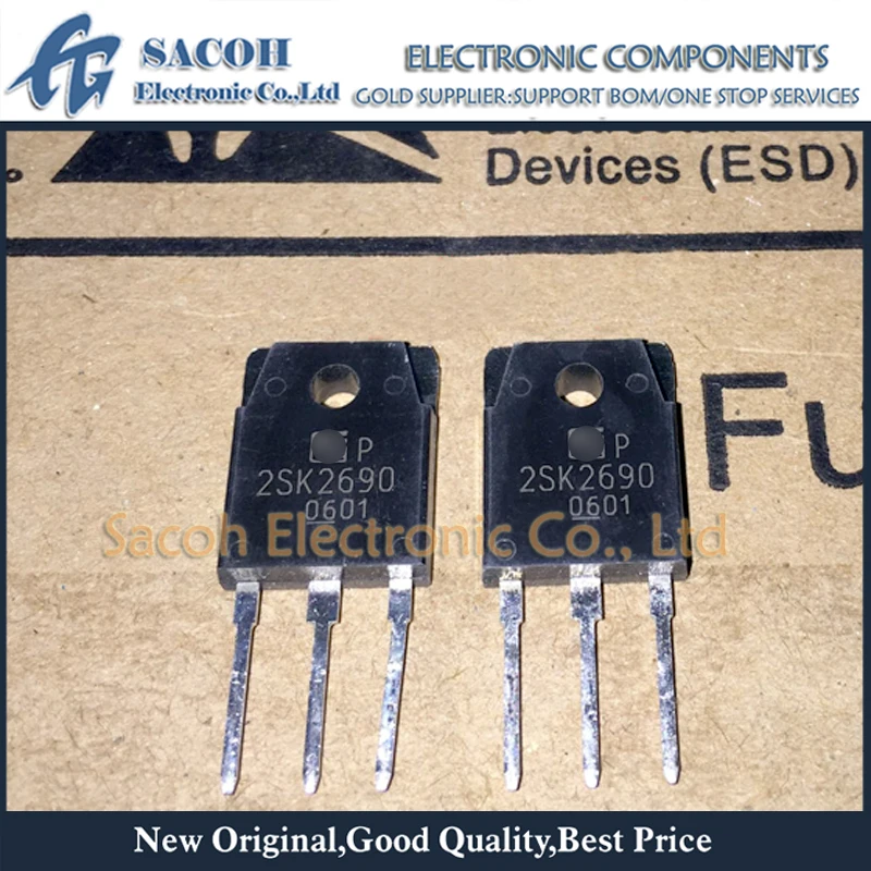 

Refurbished Original 10Pcs/Lot 2SK2690 2SK2690-01 K2690 TO-3P 80A 60V N-Channel MOSFET