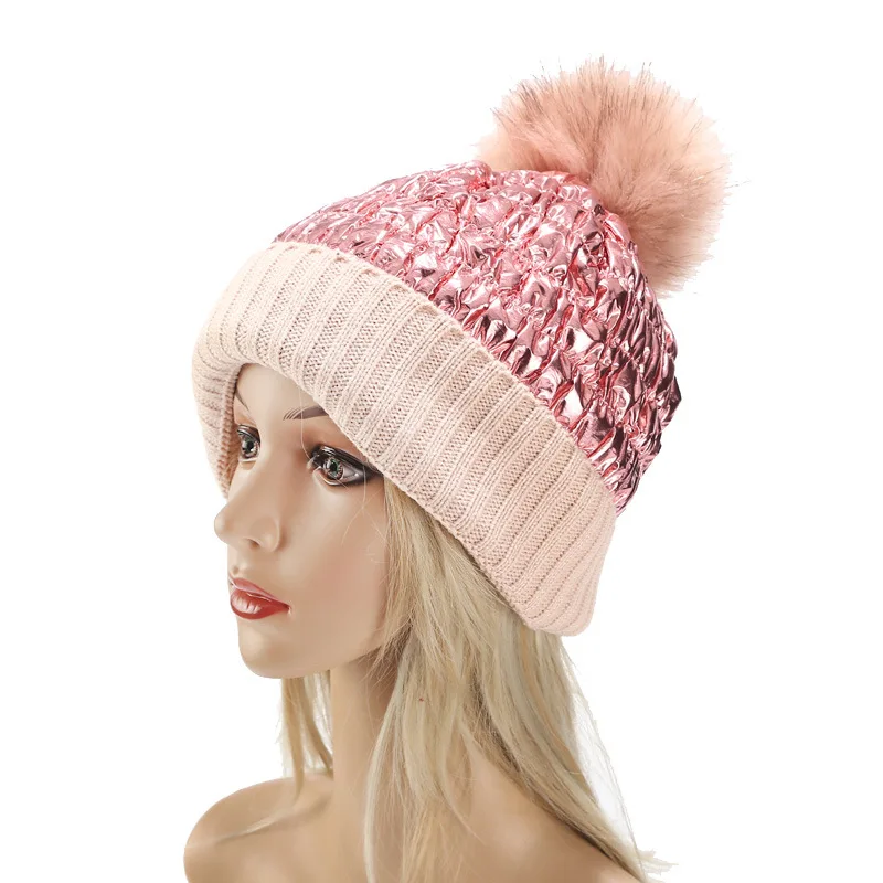 Pom Pom Beanies Windproof Design Winter Hats For Women Warm Knitted Skullies Beanies Hat New Fashion bonnet femme hiver 2020