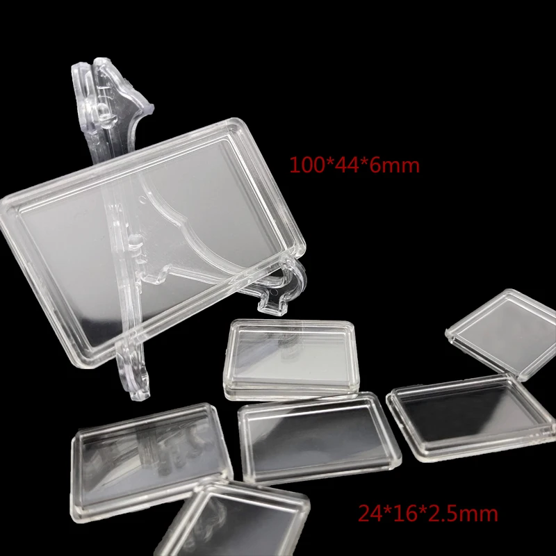 24*16*2.2mm  Clear capsule boxes for 5 grams bullion gold or silver bar case holder/ 5 gram